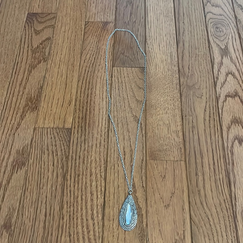 silver necklace